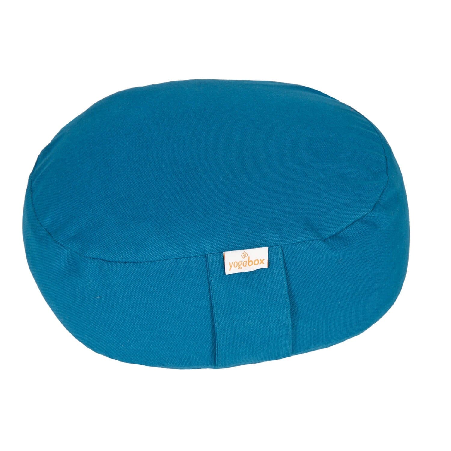 Yogilino® Reise Meditationskissen mini oval BASIC petrol Buchweizenschalen 26 x 21 x 9 cm