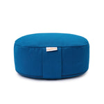 Yogilino® Reise Meditationskissen mini oval BASIC petrol Buchweizenschalen 26 x 21 x 9 cm
