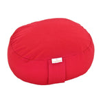 Yogilino® Reise Meditationskissen mini oval BASIC Rot Buchweizenschalen 26 x 21 x 9 cm