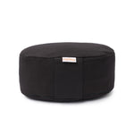 Yogilino® Reise Meditationskissen mini oval BASIC schwarz Buchweizenschalen 26 x 21 x 9 cm