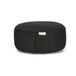 Yogilino® Reise Meditationskissen mini oval BASIC schwarz Buchweizenschalen 26 x 21 x 9 cm