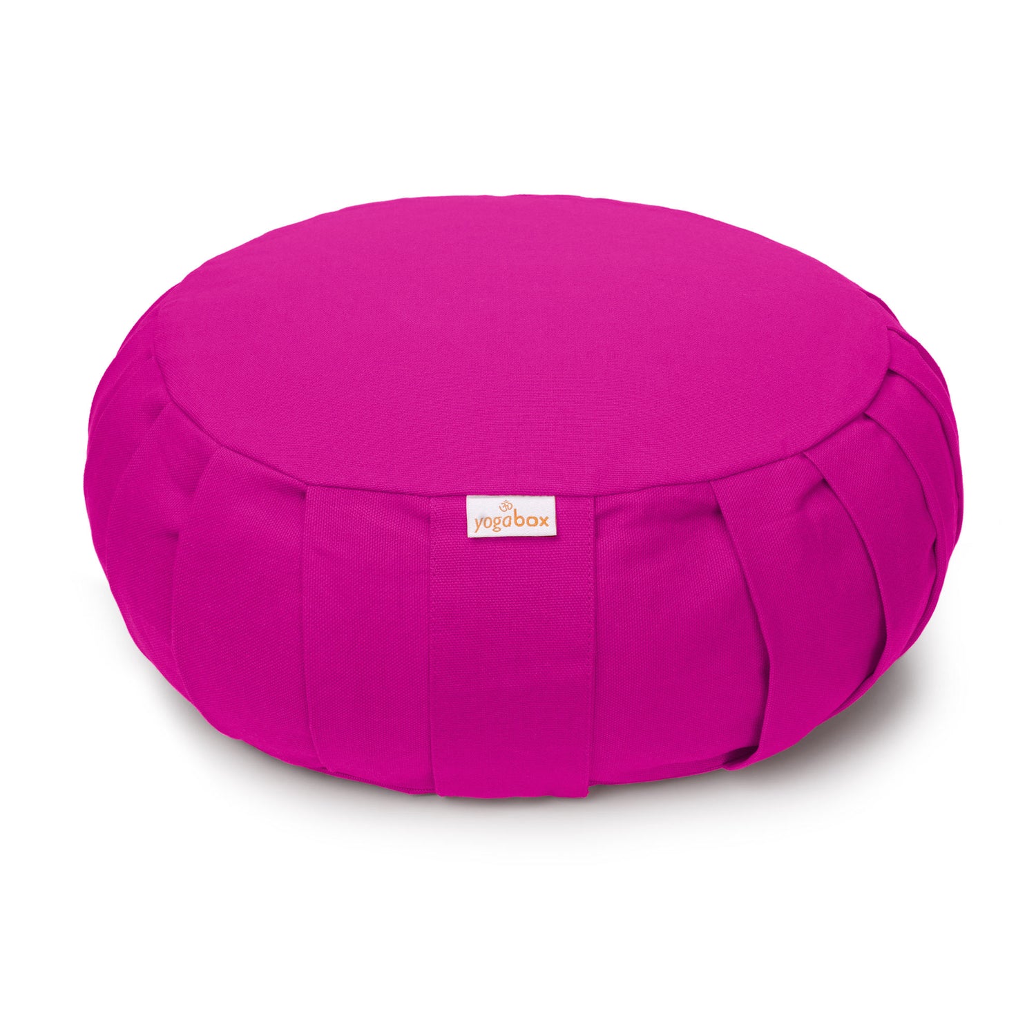 Meditationskissen / Yogakissen Zafu BASIC mit ZIP magenta 31 x 31 x 15 cm Buchweizenschalen