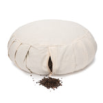 Meditationskissen / Yogakissen Zafu BASIC mit ZIP 31 x 31 x 15 cm Buchweizenschalen