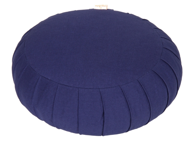Meditationskissen / Yogakissen Zafu BASIC mit ZIP dunkelblau