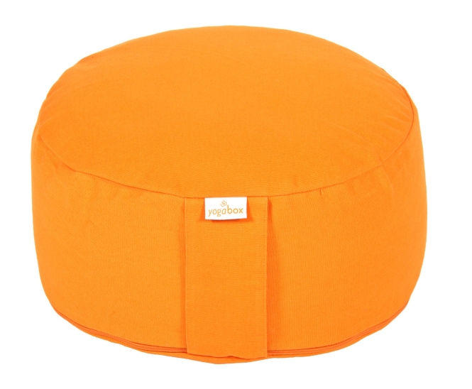 Meditationskissen BASIC Buchweizenschalen | orange