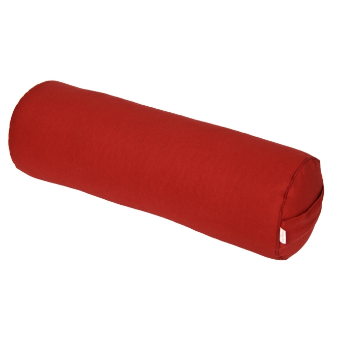 Yoga und Pilates Bolster / Yogarolle BASIC bordeaux