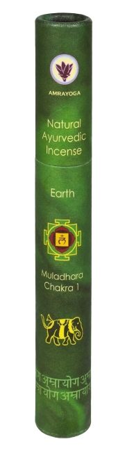 Ayurvedische Räucherstäbchen EARTH / Erde - Wurzel Chakra 