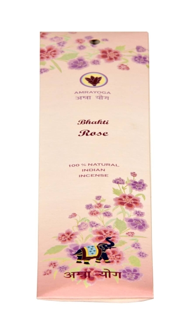 Indische Räucherstäbchen 100% Natural Bhakti Rose 