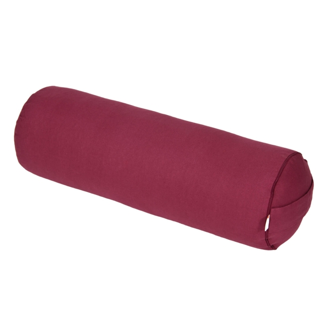 Yoga und Pilates Bolster / Yogarolle BASIC aubergine