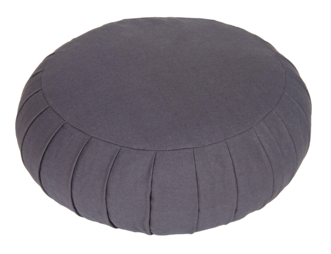 Meditationskissen / Yogakissen Zafu BASIC mit ZIP grau